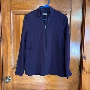 Eileen Fisher Navy Full-Zip Jacket Size Large